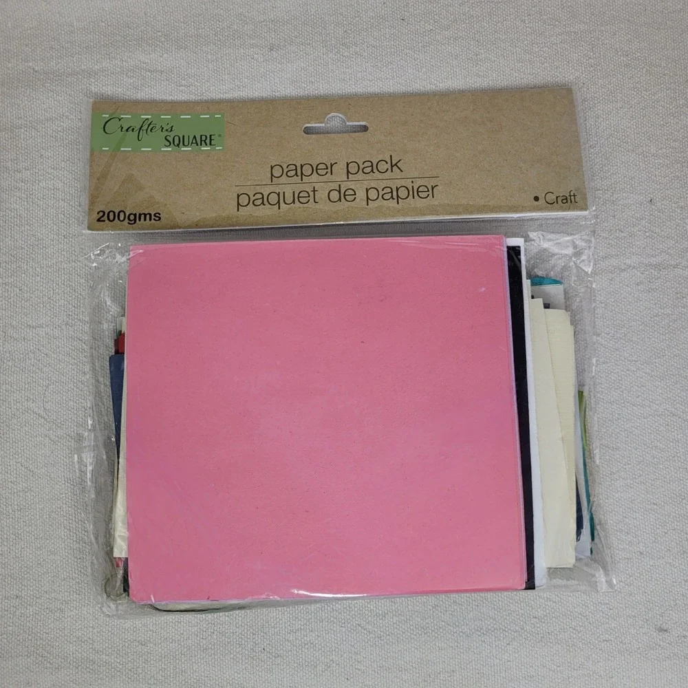 Crafters‎ Square Paper Pack 200gms Multicolor Craft Scrapbooking DIY New